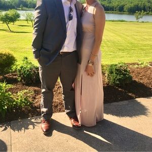 Express, light purple dress.